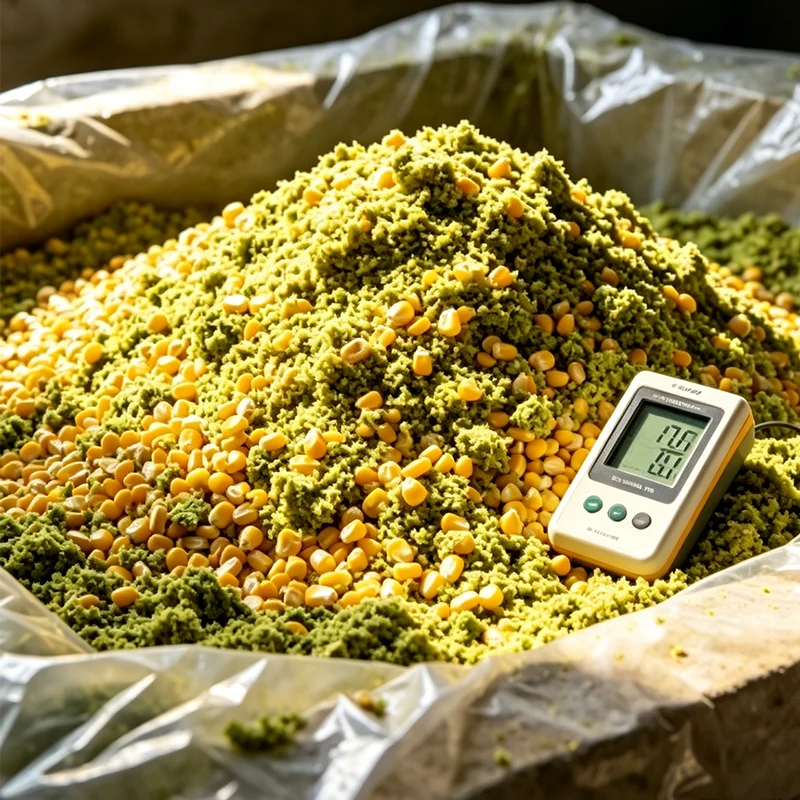 Ensilaje de maíz fermentado de alta calidad